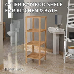 Organizador de Almacenamiento de 4 Niveles Multifuncional y Ecológico para Baño, No Plegable, del Fabricante - Product Image 2