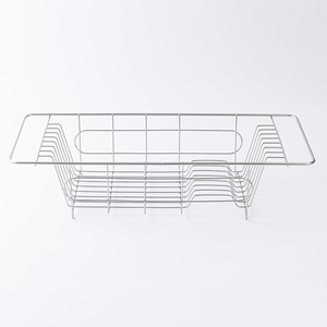 Stainless Steel Drain <b>Rack</b> Multifunctional Kitchen Tableware Storage Organizer For Kitchen Countertop - Product Image 1