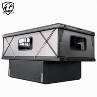 Tente de toit rigide pour camionnette Hunttoo, tente de toit pour 4 personnes, pliable, pour remorque de camping-car, tente pop-up pour pick-up