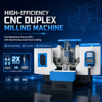 Duplex-Horizontalfräsmaschine mit Doppelkopf für 4-Seitenflächenfräsen, CNC-Metallbearbeitungsmaschine für Stahlblock-Ausrüstung