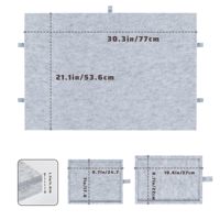 Plateau de puzzle avec support et couverture 2 en 1, plateau en feutre super léger, rangement avec 6 tiroirs pour adultes, table de puzzle