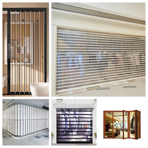 Oem/odm customizzato automatico rullo rotolamento porta contemporanea otturatore verticale griglie cristallo produttore di policarbonato negozi - Product Image 2