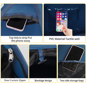 Tente de plage individuelle en polyester anti-UV 50+ avec protection instantanée pour la tête, logo personnalisé, tente-<span class=keywords><strong>lit</strong></span> pour animaux de compagnie de petite taille - Product Image 4