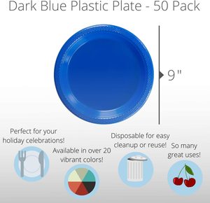 7'' 9'' 10.25'' Ronde Herbruikbare <span class=keywords><strong>Plastic</strong></span> Dessert- en Dinerborden voor Bruiloften en Feesten - Product Image 2
