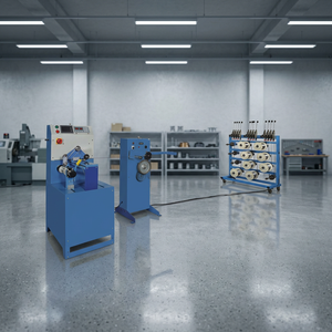 Machine à enrouler automatique économique en métal, certification ISO, composants principaux PLC, garantie 1 an, bobines plus petites, état neuf, 6/8 - Product Image 2
