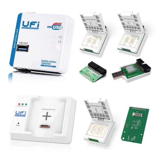 2025 UFI Full Set Box with UFS-Prog-Worldwide International Version EMMC Programmer for Mobile Phones