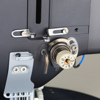 Máquina DE COSER Industrial programable con cabezal giratorio de 360 grados, nueva cerradura, patrón de cama plana, sofás de cuero/Metal para coche