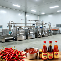 Ligne de production de sauces à température contrôlée intelligente, équipement de production de sauces piquantes et tomates stérilisées par ébullition
