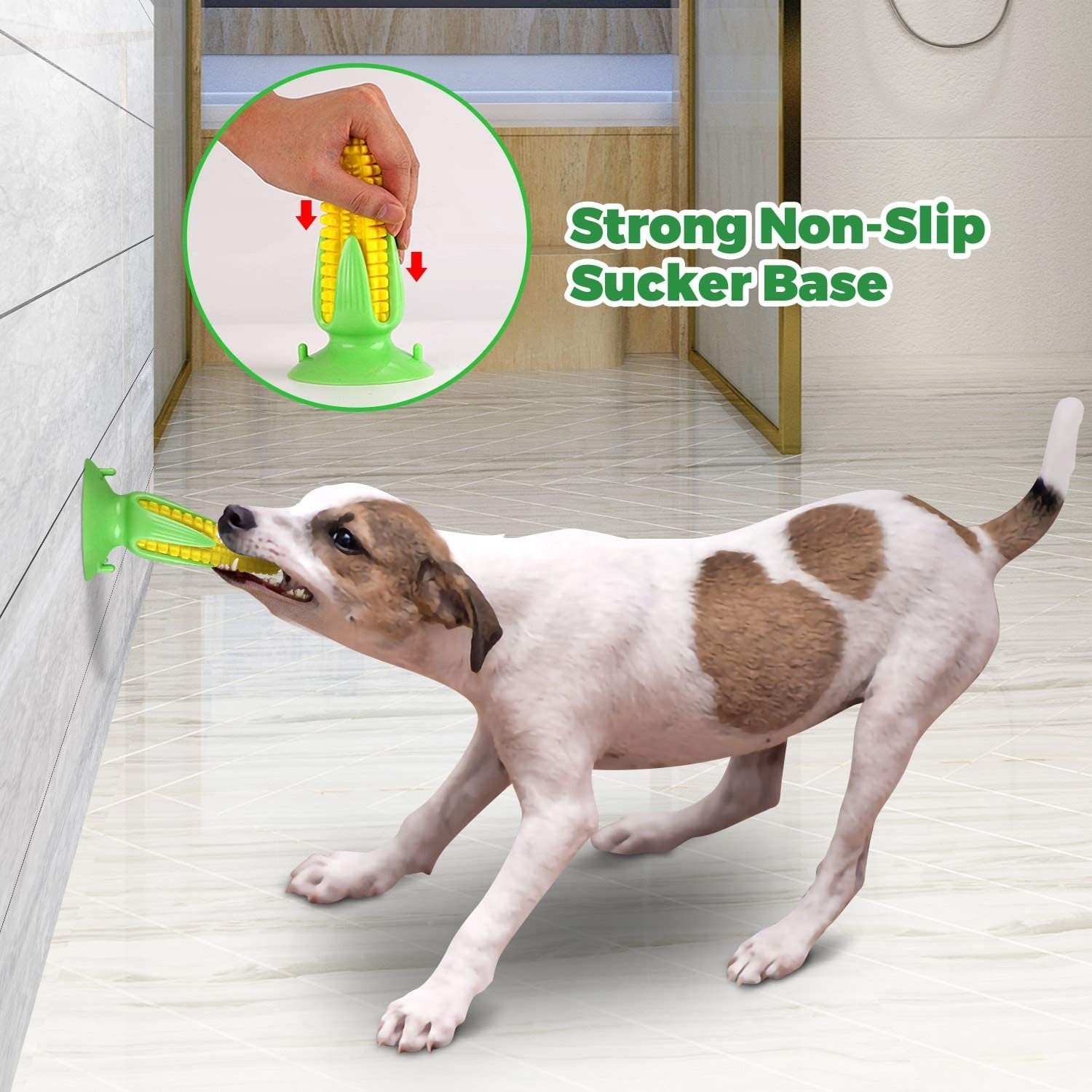 Nana Petit Corn Dog Chew Toy – Tough, Dental-Friendly Chew For Aggressive Chewers