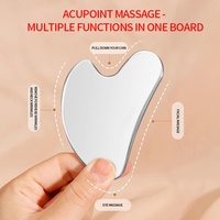 Vente directe d'usine - Outils de massage pour le visage et le corps - Grattoir facial - Planche Gua Sha en acier inoxydable 420