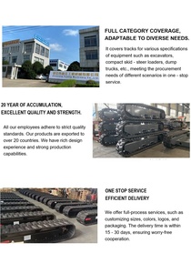 Châssis / train <span class=keywords><strong>de</strong></span> roulement miniature en caoutchouc personnalisé YIKANG pour les équipements miniers et <span class=keywords><strong>de</strong></span> construction, fournisseur OEM direct d'usine - Product Image 4