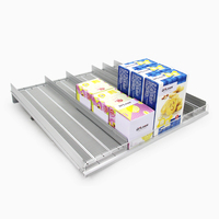 Magasin en ligne Offre Spéciale Poussoir transparent à ressort en plastique Support de supermarché léger pour étagère de présentation d'épicerie