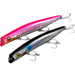 Leurre flottant SNEDA 12cm 21.7g Lipless Surface Walker pour poisson mandarin et tête de serpent, idéal pour les eaux peu profondes - Product Image 1