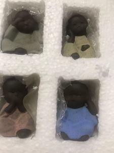 Cerámica de porcelana de 3x4,3 cm, artesanía de cerámica, 4 piezas, estatuas tradicionales bonitas de <span class=keywords><strong>Buda</strong></span> pequeño monje para decoración pequeña, <span class=keywords><strong>maceta</strong></span> para plantas - Product Image 6