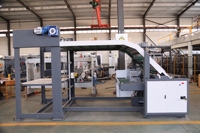 Machine à laminage de carton ondulé et de cartons à trois plis entièrement automatique à grande vitesse