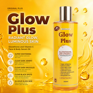 Olio Viso e Corpo Super Sbiancante Glow Plus all'Ingrosso con Glutatione e Vitamina C, Olio Essenziale Naturale per Nocche Scure e Macchie - Product Image 3