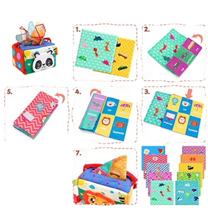 Jouet voiture boîte à mouchoirs en peluche pas pourri papier jouet bébé éducation précoce jouet sensoriel - Product Image 2