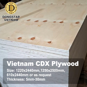 Panneau de contreplaqué en pin CDX noueux 4x8 pieds, contreplaqué de construction pour applications de toiture, de murs et de sols - Product Image 2