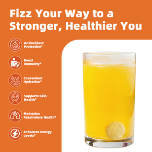 OEM c vitamini çözülebilir tabletler çinko en iyi takviyesi cilt beyazlatma hapları fiyat 1000mg c vitamini efervesan tabletler - Product Image 6