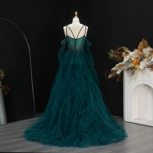 <span class=keywords><strong>Abito</strong></span> <span class=keywords><strong>da</strong></span> sera Sharon Said SS123 <span class=keywords><strong>a</strong></span> sirena con corsetto in tulle e mantello, decorato con perline e strass, per feste, balli e matrimoni - Product Image 6