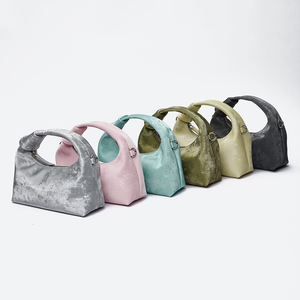 high quality Custom Shoulder Crossbody <b>Bag</b> Women Satin Cowhide Genuine Leather Handbags for Ladies PU Leather <b>Bags</b> - Product Image 4