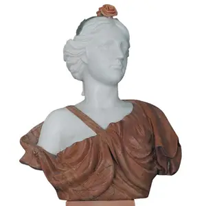 工場サポートカスタマイズ女性大理石有名な女性バスト彫刻