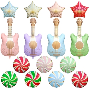 Wholesale Multi Color Note Guitar Aluminum Foil Balloons For Music Party Festival Decor Accessories - Product Image 3