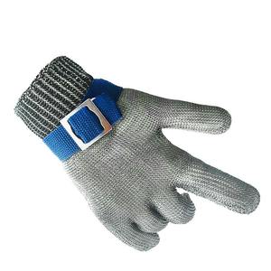 Gants en fil d'acier résistants aux coupures, niveau 5, résistants aux perforations, pour la fabrication mécanique, doublure en acier inoxydable non revêtue - Product Image 4