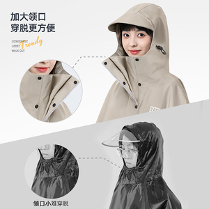 Regenmantel für Fahrräder Roller Motorräder Langer Ganzkörper Schwerer regens icherer Poncho, Erwachsene Unisex Outdoor Riding-Specific - Product Image 5
