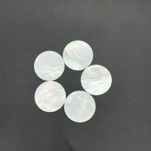 Lớp Tùy Chỉnh 30*0.3Mm Đôi Phẳng Tự Nhiên Mẹ Ngọc Trai Vỏ Lau Tấm Màu Trắng Trang Sức Phụ Kiện Hạt Xương San Hô Hạt - Product Image 6