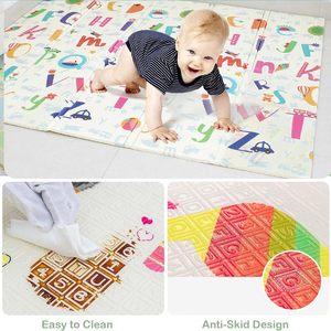 <span class=keywords><strong>Tapis</strong></span> pour enfants de qualité supérieure, écologique, non toxique, <span class=keywords><strong>tapis</strong></span> de jeu pour bébé pliable et imperméable - Product Image 4