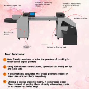 Machine à faire des albums <span class=keywords><strong>photo</strong></span> numériques, machine d'impression de photobooks synthétiques, machine à pliage automatique de livres <span class=keywords><strong>photo</strong></span>, machine de reliure professionnelle - Product Image 5