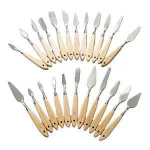 Hot selling 5pcs set palette knife acrylic painting tools for artist,accept OEM/ODM paint pallet knife