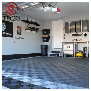 Lồng vào nhau Modular 12x12 inch Non-Slip nhựa gạch ngoài trời không thấm nước thoát nước nối gạch cho sàn nhựa sàn - Product Image 6