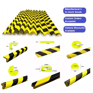 Perlindungan garasi industri profesional pelindung sudut dinding pipa permukaan tepi busa PU bentuk L kuning hitam pelindung sudut dinding - Product Image 6