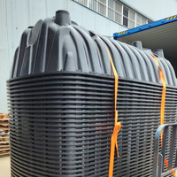 Système de biogaz enterré, fosse septique en plastique HDPE