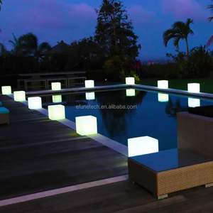 Modern LED Square Cube <strong>Table</strong> Lamp Battery Powered Remote Control RGB Color Changing Dimmable Glow <strong>Lights</strong> - Product Image 6