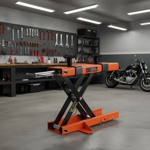 Mesa elevadora de tijera Vevor de 240 kg, de acero, eléctrica y plegable para taller de reparación de motocicletas - Product Image 2