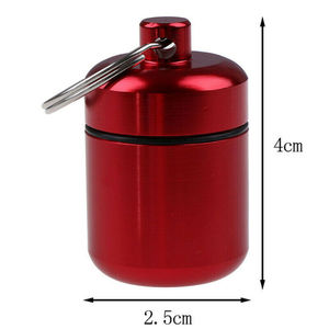 Hộp Đựng Thuốc Bằng Nhôm Móc Chìa Khóa Hộp Đựng Thuốc Đóng Dấu Chống Thấm Nước Hộp Đựng Viên Nang Hộp Đựng Thuốc Bằng Kim Loại Móc Khóa - Product Image 4