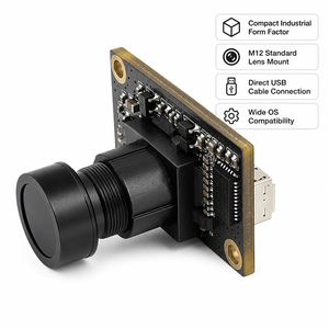 โมดูลกล้อง USB 2MP 1080P GC2083 เลนส์ M12 มุมมองกว้าง รองรับแสงน้อย สำหรับกล้องวงจรปิดอัจฉริยะ ระบบอินเตอร์คอม และระบบควบคุมการเข้าออก - Product Image 1