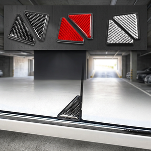 2 autocollants de protection d'angle anti-collision pour portière de voiture XTX TX010, en PVC et fibre de carbone, adhésif 3M4229P, design tendance - Product Image 3