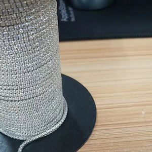 Rouleau de chaîne de tennis en argent sterling 925 Zircon <span class=keywords><strong>Micro</strong></span> 2mm au mètre par <span class=keywords><strong>ficelle</strong></span> pour la fabrication de bijoux - Product Image 3