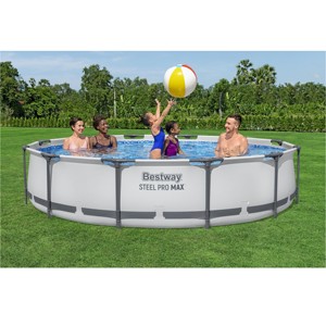 <span class=keywords><strong>Bestway</strong></span> 561GFE/56417 Piscines d'arrière-cour Ensemble de <span class=keywords><strong>piscine</strong></span> hors sol à cadre rond en acier <span class=keywords><strong>Pro</strong></span> MAX 3.66 m X 76 cm - Product Image 1