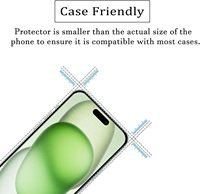 Verre transparent 9H 2.5D pour iPhone 17 Pro Max 16 16E 15 14 Plus Film d'écran de téléphone Verre de protection trempé avec emballage en papier