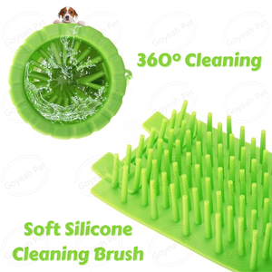 Portatile Cane Paw Rondella Tazza Fangoso Cane Piede Detergente Con Asciugamano Assorbente - Product Image 3