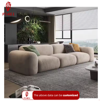 Fabricante profesional Sofá en forma de L Sala de estar Muebles Piso Terciopelo 3 plazas Modular Sofá seccional Juego de sofá