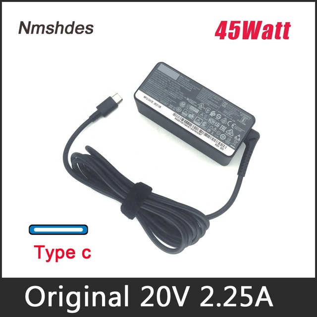 Genuine 45W USB-C AC Charger for ThinkPad E14 E15 L13 L14 L15 14S T14 T14S T15 X13 X1 Laptop Adapter Power Supply