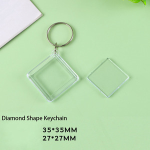 Porte-clés en acrylique personnalisés de formes variées, pendentifs souvenirs personnalisés pour sacs, cadeaux promotionnels en gros - Product Image 6