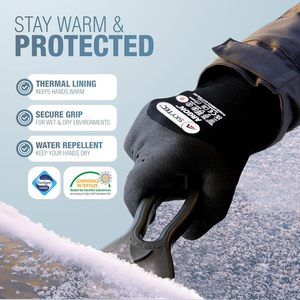 Skytec 保暖手套 2 双装 重型冬季工作手套 男女款 轻质氩气隔热 防寒防水 安全可靠 - Product Image 2