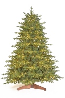 Arbre de Noël Artificiel Pré-éclairé Haut de Gamme Personnalisé (1,5m-3m) en PE et PVC Mixte, Charnières Faciles à Assembler, Décoration de Fêtes - Vente en Gros